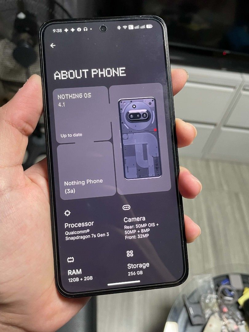 Nothing Phone 3A 12/256GB (Category: Android Others) located in Manila. Submitted by ds.gaming (Listing ID 1467738239, Image 2). Description: Comes with box, cable, preinstalled tempered glass and receipt from digital walker No issues Smoothness is 8.9/10 just some slight signs of usage on the sides but nothing major Meetups in Makati.