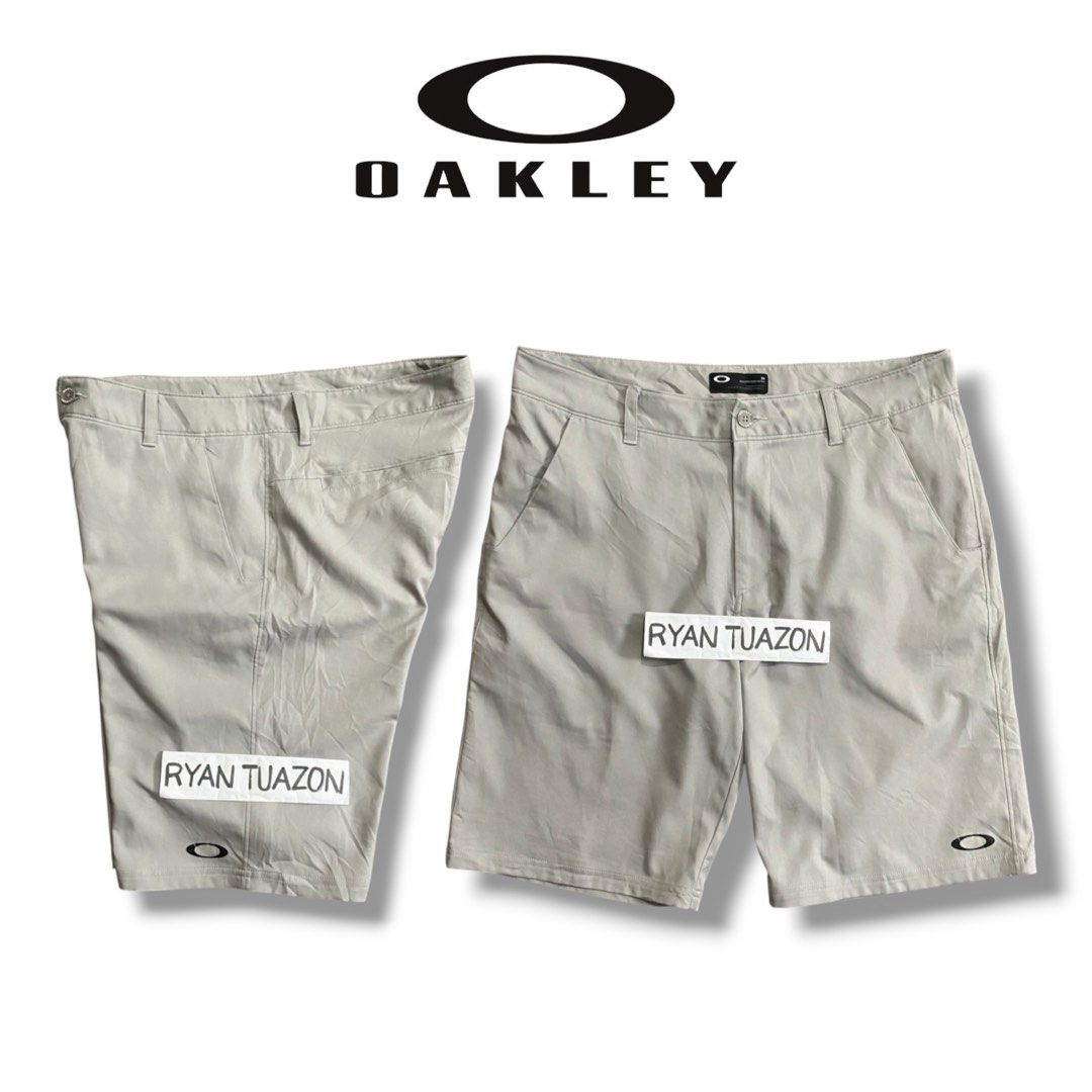 Oakley Casual Shorts (Category: Shorts) located in Lubao. Submitted by thriftlangph (Listing ID 1467626965, Image 1). Description: 🏷P599 Oakley Casual Quickdry Shorts 34 to 36W x 20.5L 11.5 leg opening 9.5/10 color rate Excellent Honest issue sa O logo.