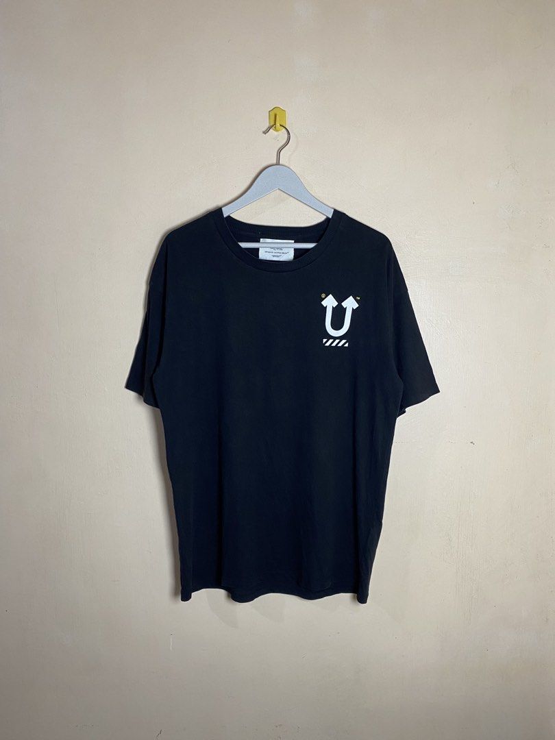 Off-White x Undercover Skeleton Dart T-Shirt (Category: Tshirts & Polo Shirts ) located in Naga. Submitted by trashfinds (Listing ID 1467777956, Image 3). Description: This item is the Off-White x Undercover Skeleton Dart T-Shirt from their highly sought-after 2019 “UNDEROFFWHITECOVERS” collaborative capsule collection. The piece combines Jun Takahashi’s Undercover aesthetic with Virgil Abloh’s Off-White signature styling. It features a unique ch