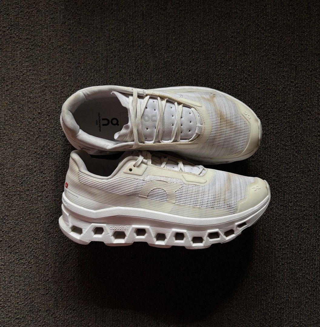 On Cloudmonster Void (Category: Sneakers) located in Pasig City. Submitted by bootsoftravel_ph (Listing ID 1467644004, Image 3). Description: On Cloudmonster Void used - Good FOR SALE Pair only Free shipping!!! Issue: signs of usage , drags Price ₱ 2,800 Size: EU 40.5 / UK 7 / US 7.5 Guaranteed 100% Legit 💯 We ship nationwide 🚚.