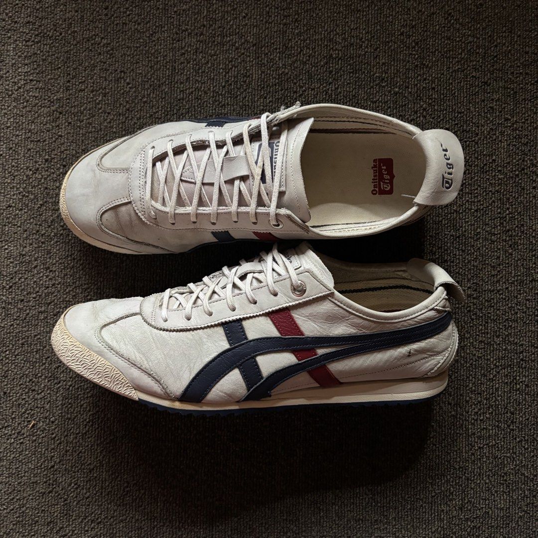 Onitsuka Tiger Mexico 66 SD (Category: Sneakers) located in Pasig City. Submitted by bootsoftravel_ph (Listing ID 1467643547, Image 2). Description: Onitsuka Tiger Mexico 66 SD used - Good FOR SALE Pair only Free shipping!!! Issue: signs of usage Pure leather Price ₱ 2,700 Size: EU 42.5 / UK 8 / US 9 Guaranteed 100% Legit 💯 We ship nationwide 🚚.