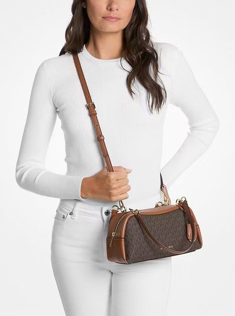 Original MK Cecily Small Shoulder Bag in Brown (Category: Luxury Bags & Wallets) located in Manila. Submitted by msddirectfactoryoutlet (Listing ID 1467730827, Image 2). Description: M* Cecily Small Shoulder Bag In Brown *Gold-tone hardware *10.75”(W) X 5.25”(H) X 4.5”(D) *Handle drop: 10.5″ *Exterior details: detachable strap *Interior details: back slip pocket *Lining: 100% polyester *Zip fastening Brandnew with tag and cc Onhand Pinas.