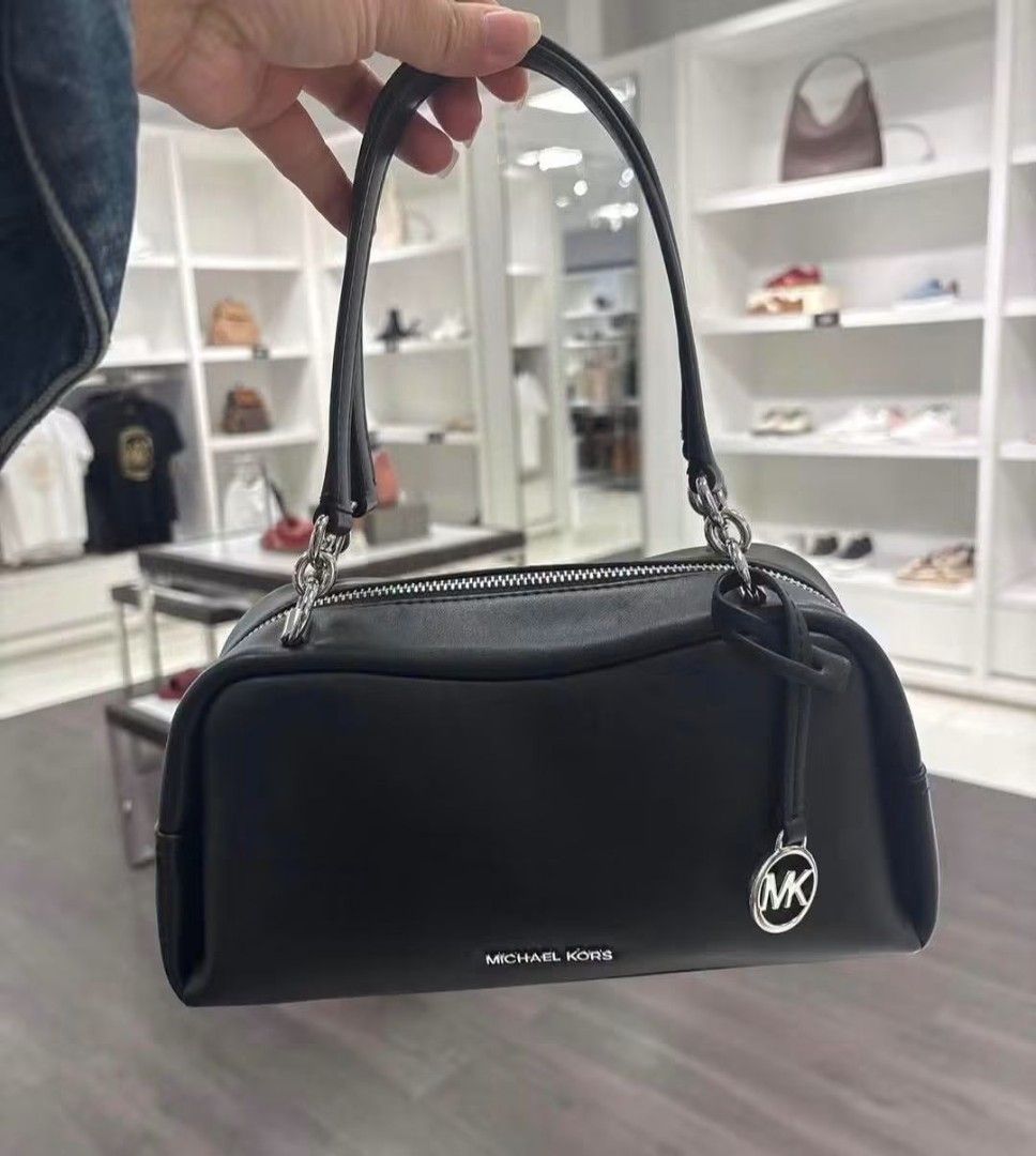 Original MK Cecily Small Shoulder Bag In Black (Category: Luxury Bags & Wallets) located in Manila. Submitted by msddirectfactoryoutlet (Listing ID 1467734889, Image 1). Description: M* Cecily Small Shoulder Bag In Black with sling *Silver-tone hardware *10.75”(W) X 5.25”(H) X 4.5”(D) *Handle drop: 10.5″ *Exterior details: detachable strap *Interior details: back slip pocket *Lining: 100% polyester *Zip fastening Brandnew with tag and cc Onhand P