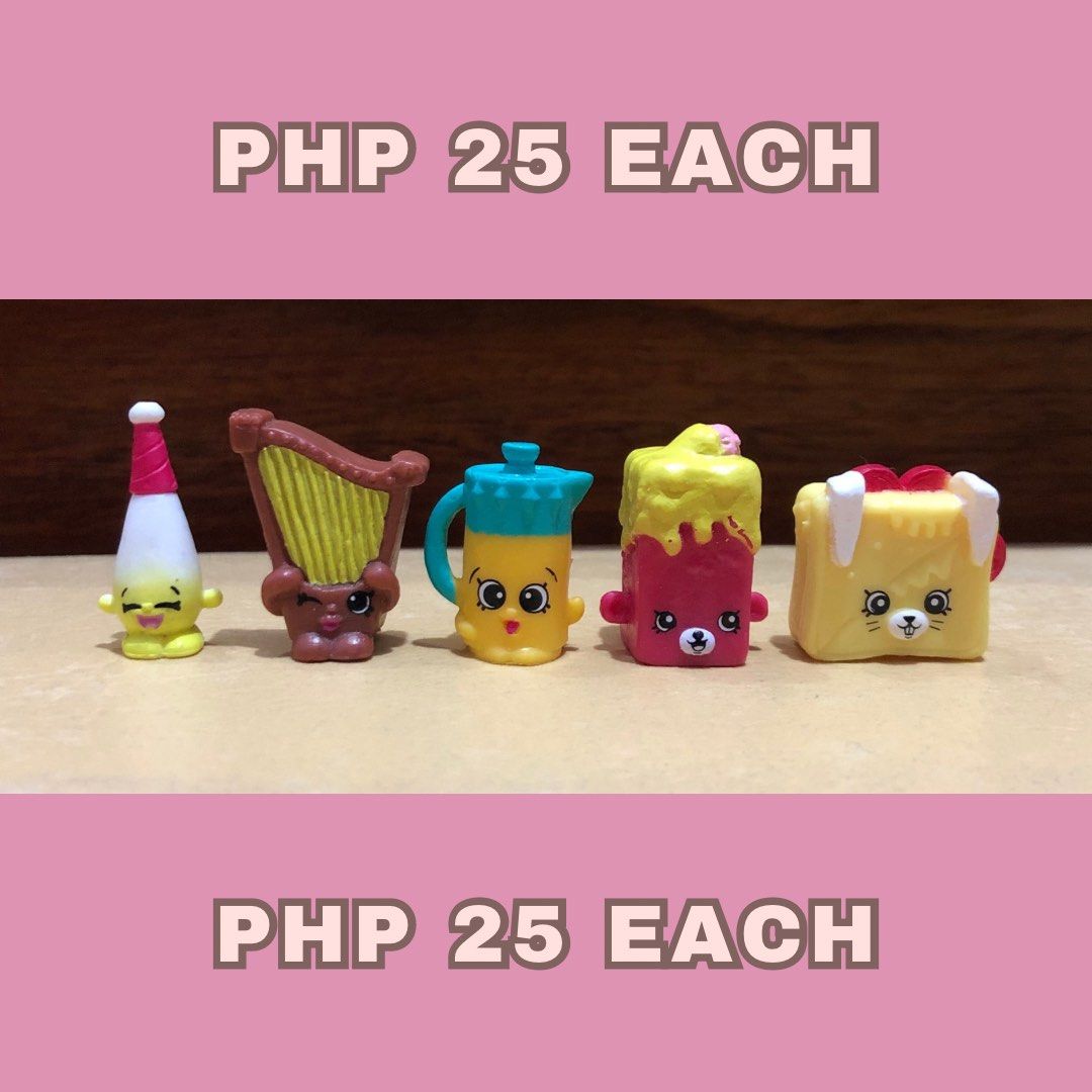 Original Shopkins (Category: Kids Toys) located in Bulacan. Submitted by lovee.mae (Listing ID 1467713854, Image 2). Description: ^^ prices are for each piece ^^ marked X are sold what you see is what you get !! 💗 preloved / secondhand / used available for layaway (installment) payment: gcash / gotyme / maya shipping: spx express (starts at ₱45) message me for more details 💋.
