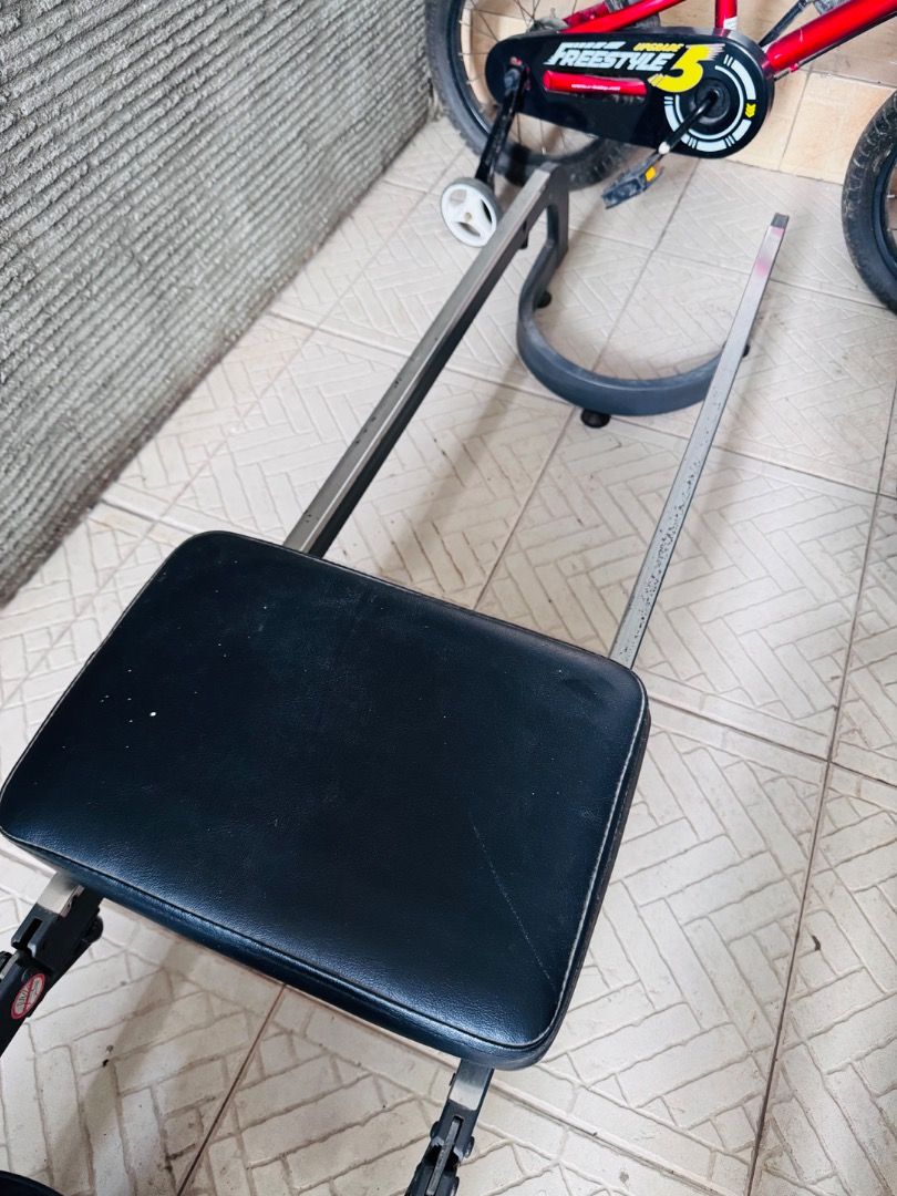 Ovix Rowing Machine Exercise Equipment (Category: Cardio & Fitness Machines) located in Caloocan City. Submitted by mommyivysells (Listing ID 1467625855, Image 3). Description: - Brand: Ovix Rowing Machine - Condition: Fully functional, indoor cardio equipment - Monitor: Digital display tracks reps and workout stats - NOT Working - Resistance: Easily adjustable dial on the front unit - Comfort & Safety: Smooth-sliding cushioned seat and secure fo