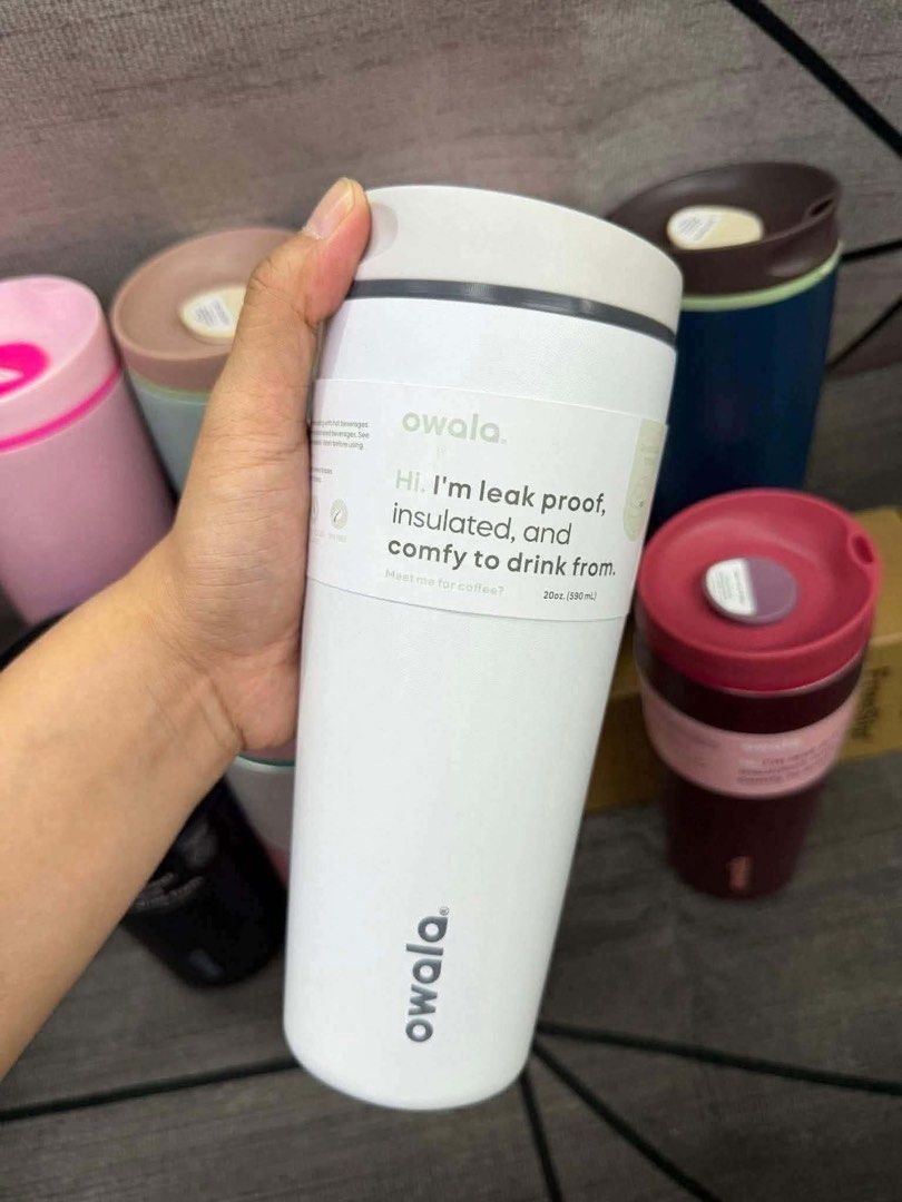 Owala Tumbler 20oz (Category: Water Bottles & Tumblers) located in Quezon City. Submitted by coleen0 (Listing ID 1467648960, Image 3). Description: 100% MALL PULL OUT Inclusion: Box & Paperbag ✅ Hot Drinks ✅ Cold Drinks.