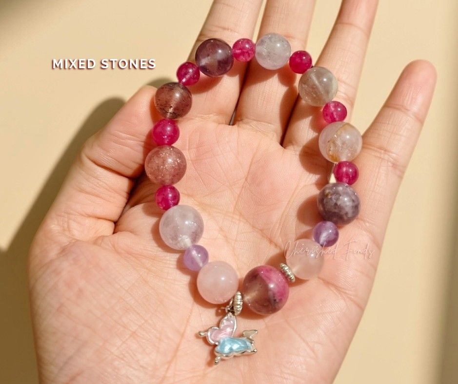 PAUBOS SALE: Natural stone bracelets - mixed, agate, quartz, etc. (Category: Bracelets) located in Caloocan City. Submitted by cherishedfinds (Listing ID 1464626265, Image 3). Description: - All bracelet is made of natural stone. - PAUBOS SALE, BARGAIN PRICE ALREADY - Previously @199, Now at ₱169 only 😍 - Note: Some beads may have slight imperfections in shape, roundness, or surface details. These are normal characteristics. - Spend 500, get a f