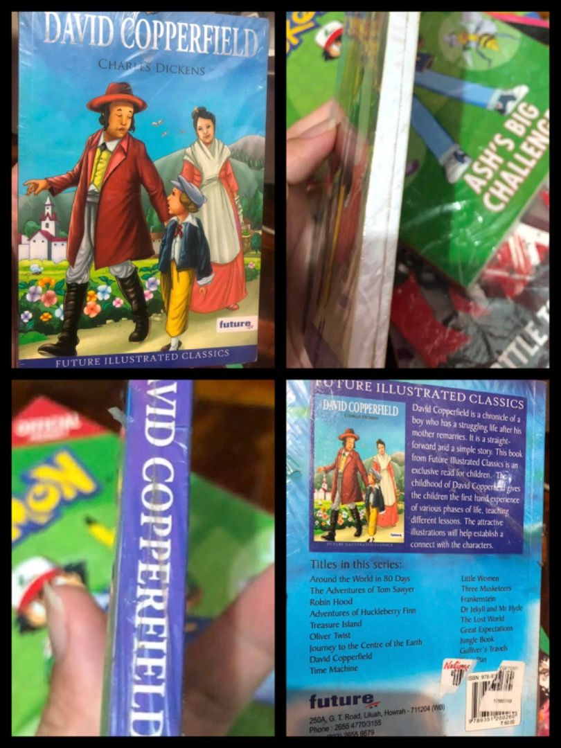 [PB] Future Illustrated Classics series : David Copperfield by Charles Dickens (Category: Children's Books) located in San Juan City. Submitted by ttanmien (Listing ID 1467616702, Image 1). Description: ⚜️✨⚜️✨⚜️✨⚜️✨⚜️✨⚜️ 💁🏻‍♀️SELLING PRICE: ₱50 Original Price: ₱200 💁🏻‍♀️Book Genre: Fiction, Children's fiction, Semi Autobiographical Fiction, Bildungsroman (Coming of Age), Victorian Literature, Historical Fiction: 💁🏻‍♀️Book insight: David Cop