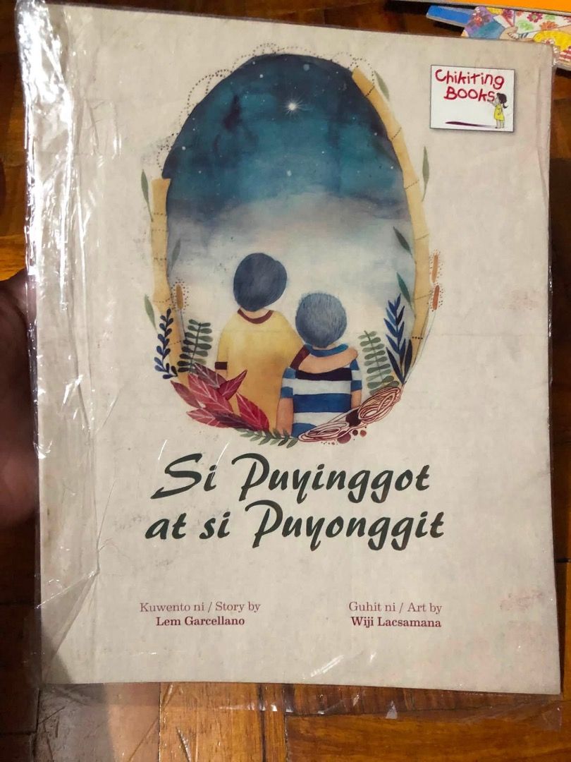 [PB] Si Puyinggot at si Puyonggit by Lem Garcellano (Category: Children's Books) located in San Juan City. Submitted by ttanmien (Listing ID 1467774737, Image 2). Description: ⚜️✨⚜️✨⚜️✨⚜️✨⚜️✨⚜️ 💁🏻‍♀️SELLING PRICE: ₱50 Original Price: ₱160 💁🏻‍♀️Book Genre: Fiction, Children's fiction, Children's Picture Book, Bilingual Children's Fiction, Family Drama, Realistic Fiction 💁🏻‍♀️Book insight: The story follows two young brothers, Puyinggot and P
