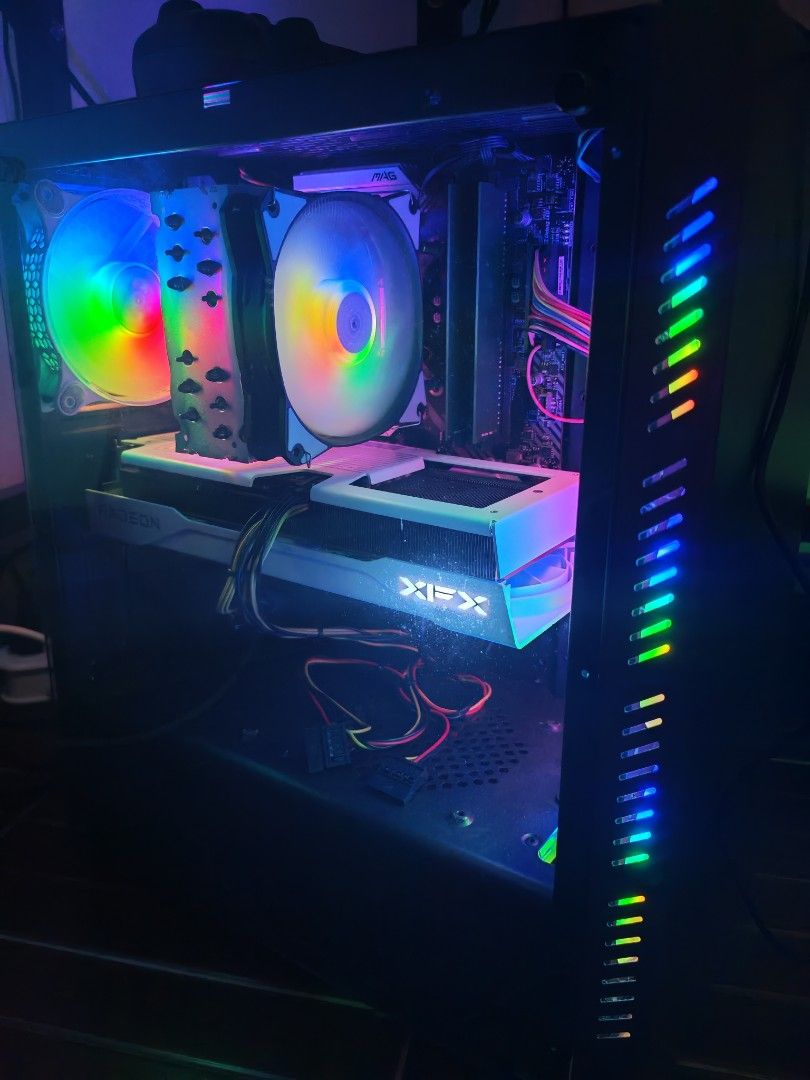 PC FOR SALW (Category: Desktops) located in Manila. Submitted by _frncis (Listing ID 1467778106, Image 1). Description: FOR SALE ONLY (negotiable) Specs: CPU: Intel 7-10700 2.90ghz GPU: RX 9060 XT 16GB RAM: 32gb 2667/mts SSD: 2 TB NVME PSU: FSP 5000+ 400w UHD 630 (igpu) MOBO: MSI MAG B460M MORTAR WIFI GOOD FOR 👇 Streaming ☑ Editing ☑ Rendering ☑ Gaming ☑ 1440p ☑ LOCATION📍 Mexico pampanga or around metro manila.