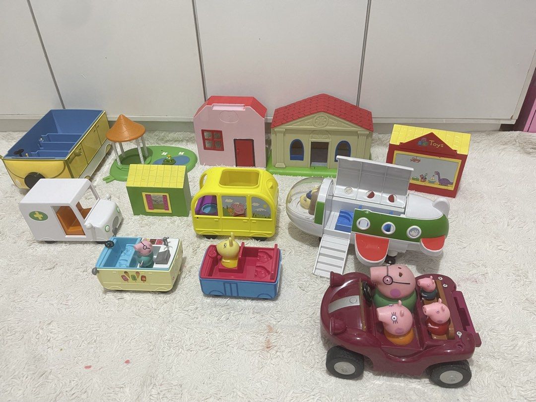 PEPPA PIG TOYS TAKE ALL JACKPOT SET (Category: Kids Toys) located in Manila. Submitted by jassie06 (Listing ID 1467715513, Image 2). Description: TAKE ALL. JACKPOT SET! What you see is what you get, as is. Some are already free na po dyan 12 pcs for a very low price na po yan. Not for super selan na lang since pamigay price na po. WILL PRIORITIZE LALAMOVE BOOKING po ❤️.