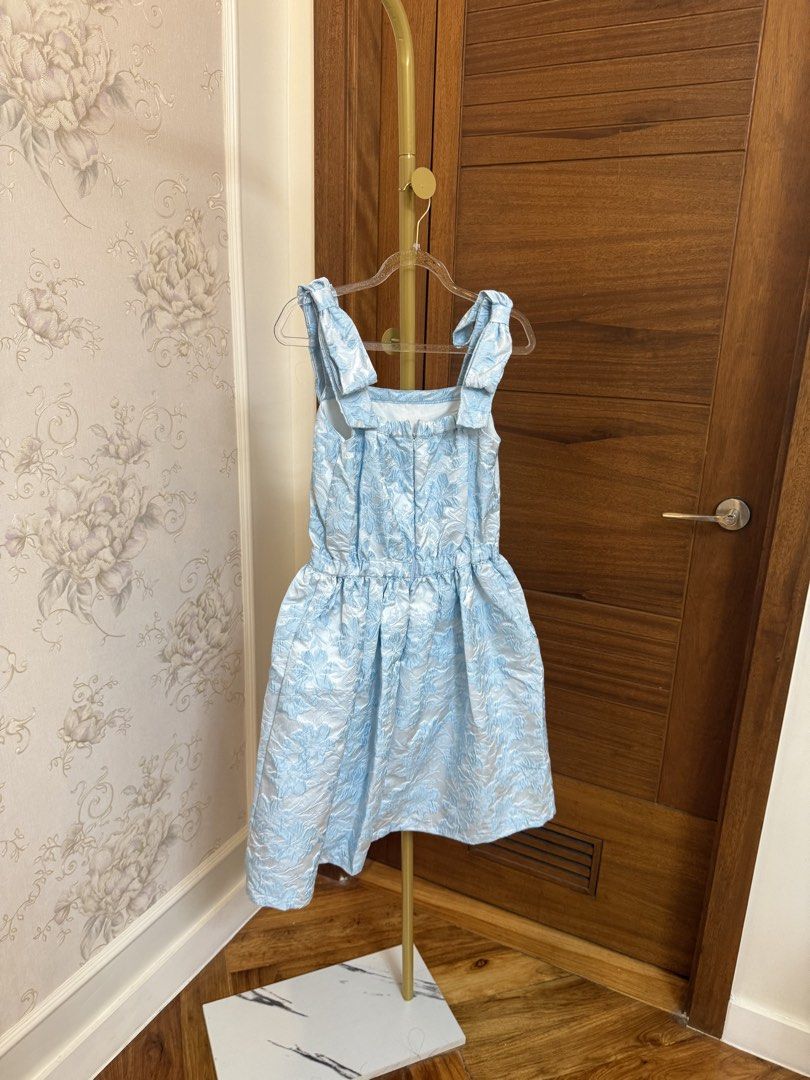Peppermint: Dress in Metallic Blue (Category: Babies & Kids Fashion) located in Quezon City. Submitted by vpauline (Listing ID 1467622122, Image 3). Description: 10/10.