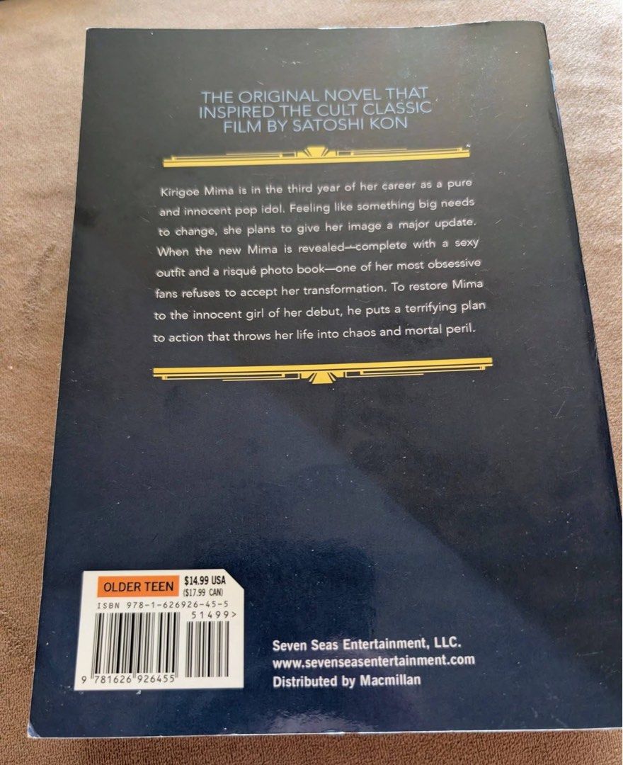 Perfect blue: Complete Metamorphosis LN (Category: Comics & Manga) located in La Union. Submitted by fishnetl (Listing ID 1467642615, Image 2). Description: Perfect blue: Complete Metamorphosis LN lightly yellowing other than that no issue 4,500 shipped mop: gcash.