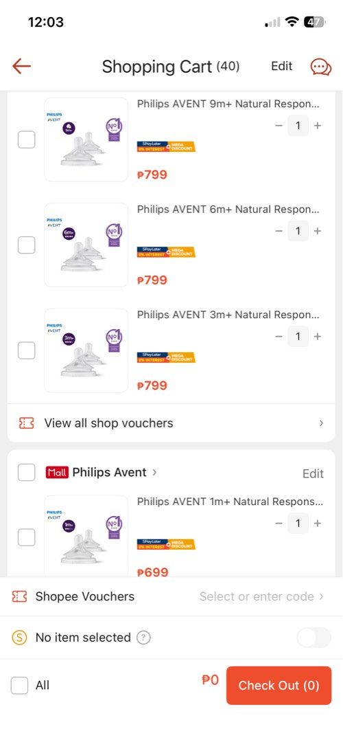 Philips AVENT 6m+ Natural Response Flow 5 Nipples, 2-pack (Category: Breastfeeding & Bottle Feeding) located in Quezon City. Submitted by simply_closet (Listing ID 1467783855, Image 2). Description: Never used Washed and sterilized only MOP: Gcash/Bank transfer.