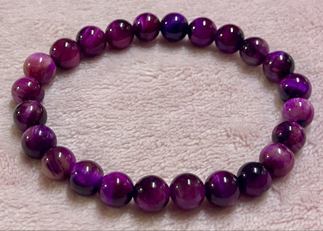 Pink Tiger Eye Bracelet 8mm (Category: Bracelets) located in Manila. Submitted by Crystal_Oracle (Listing ID 1467643658, Image 1). Description: A stone of protection, Tiger Eye may also bring good luck to the wearer. It has the power to focus the mind, promoting mental clarity, assisting us to resolve problems objectively and unclouded by emotions. Particularly useful for healing psychosomatic illnesses, dispelling fear and anxiety. Useful for re