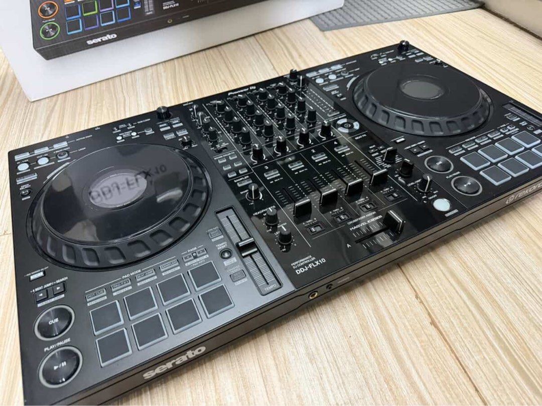 Pioneer DJ DDJ-FLX10 Controller (Category: Other Audio Equipment) located in Makati City. Submitted by kathy_kat (Listing ID 1467627471, Image 3). Description: Selling my Pioneer DJ DDJ-FLX10, a professional 4-channel DJ controller built for creative mixing, live remixing, and club-style performances. Condition: Barely Used & Well Maintained INCLUSIONS: * Pioneer DJ DDJ-FLX10 Controller * Trolley for easy transport * Leatherette carrying bag * De