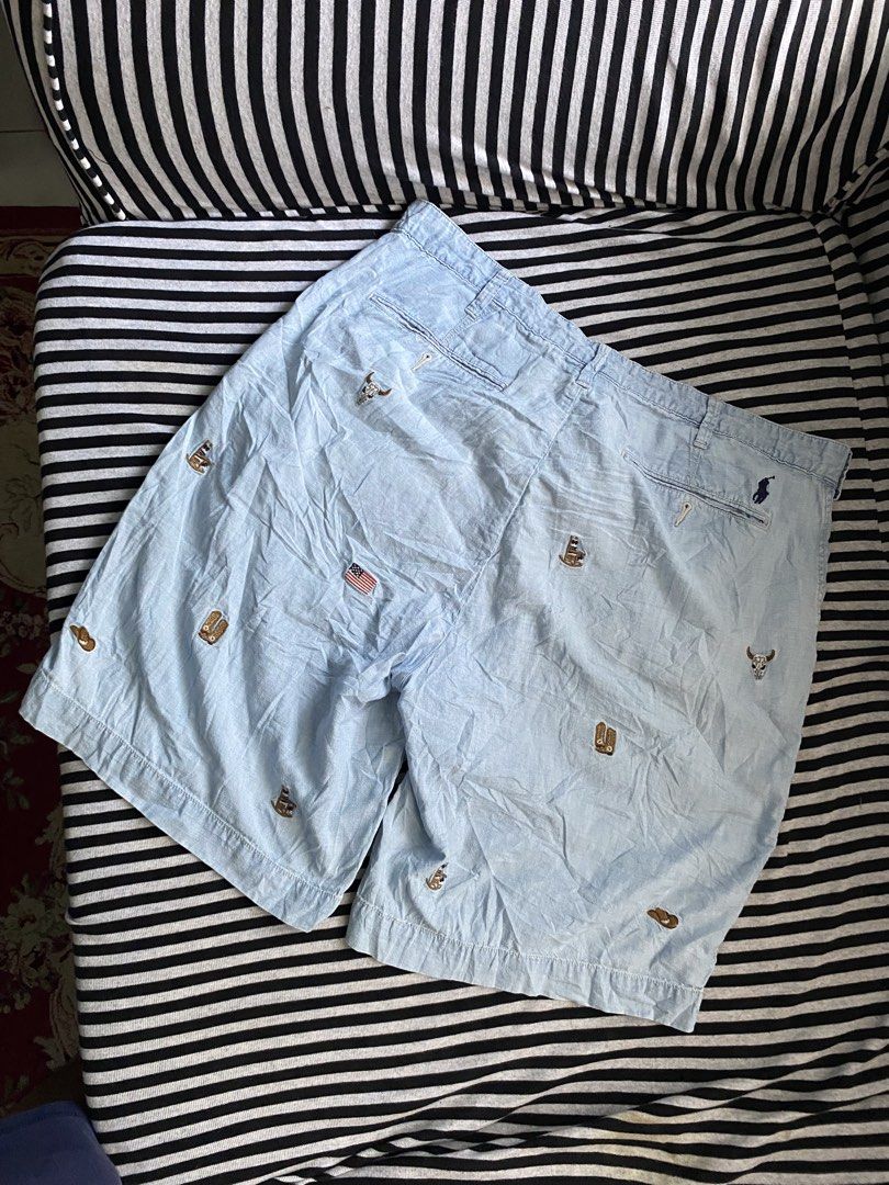 Polo Ralph Lauren Chambray Shorts (Category: Shorts) located in Cebu City. Submitted by rustyyyyy. (Listing ID 1467654834, Image 2). Description: W 36 L 20 Excellent condition.