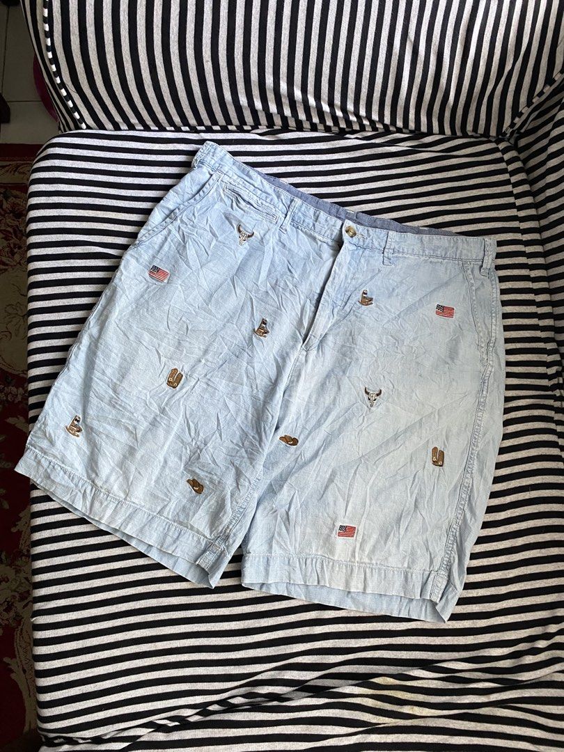 Polo Ralph Lauren Chambray Shorts (Category: Shorts) located in Cebu City. Submitted by rustyyyyy. (Listing ID 1467654834, Image 1). Description: W 36 L 20 Excellent condition.