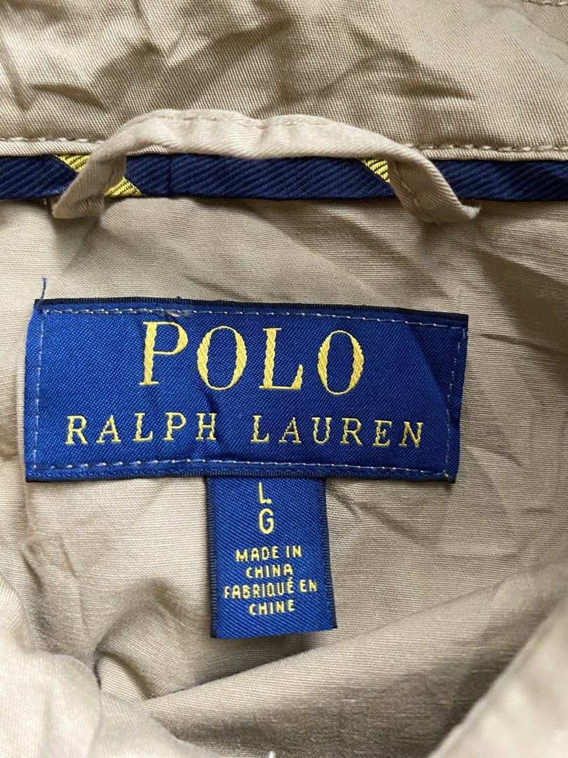 Polo Ralph Lauren Harrington (Category: Coats, Jackets and Outerwear) located in Cebu City. Submitted by rustyyyyy. (Listing ID 1467659659, Image 3). Description: W 23 L 27 Excellent condition Issue: Medium hole at the back can be sew.