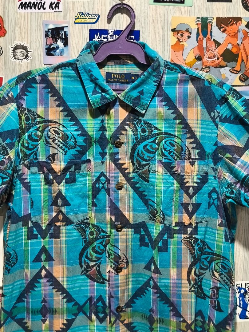 POLO RL Aztec Button Down Polo (Category: Tshirts & Polo Shirts ) located in Davao. Submitted by thethriftproject082 (Listing ID 1467794496, Image 2). Description: POLO RL Aztec Button Down Polo 📍𝐌𝐈𝐍𝐄: 450 📍𝐒𝐈𝐙𝐄 𝐎𝐍 𝐓𝐀𝐆: M 📍𝐃𝐈𝐌𝐄𝐒: 20-21 x 26.