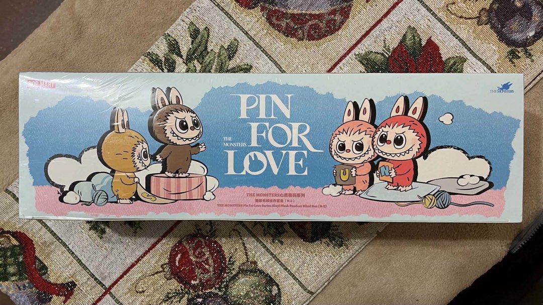 POP MART THE MONSTERS Pin For Love (Category: Designer & Blind Box Toys) located in Quezon City. Submitted by ryyshii (Listing ID 1467722886, Image 2). Description: POP MART THE MONSTERS Pin for Love - negotiable - whole blind box set - brand new and sealed in original plastic wrapping - via lalamove delivery or meet up pm me for details!.