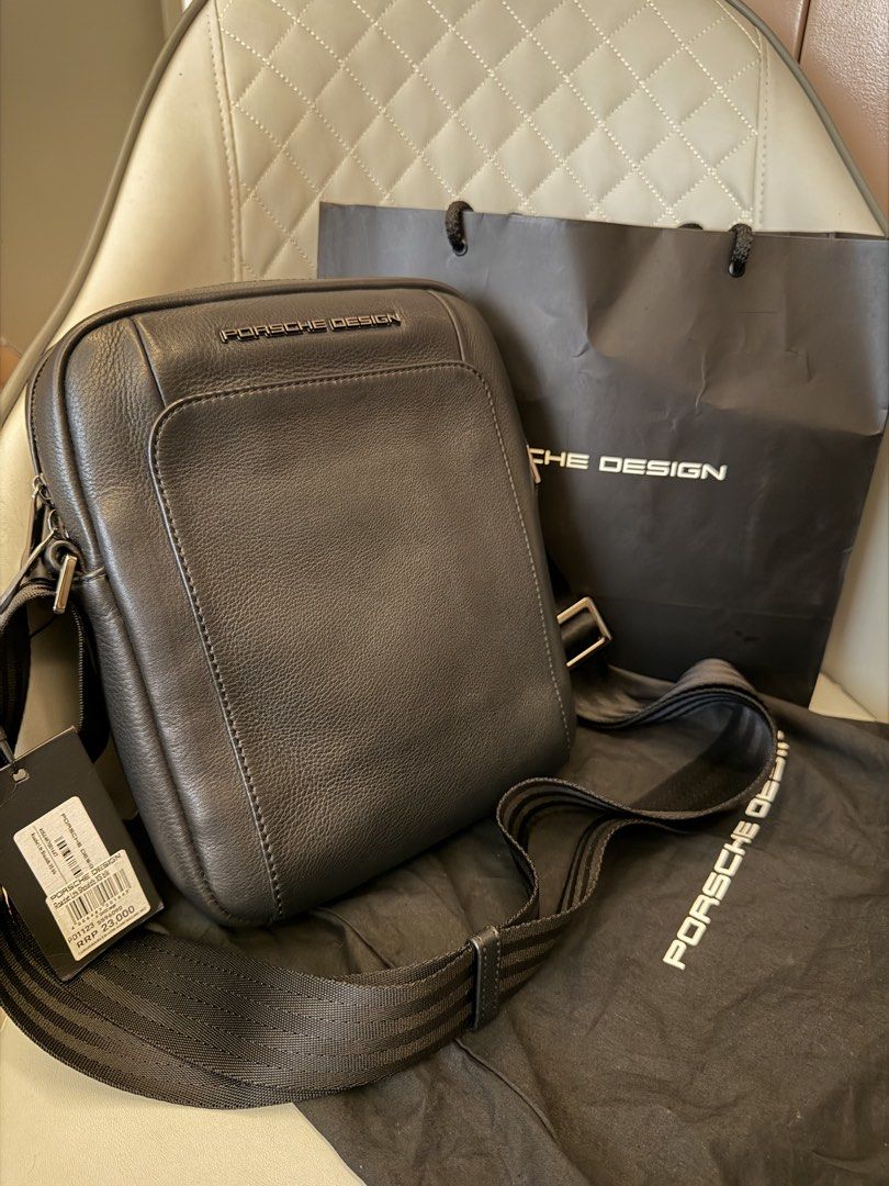 PORSCHE Design Leather Sling Bag (Category: Sling Bags) located in Taguig. Submitted by jhc_3014 (Listing ID 1467669383, Image 2). Description: Porsche Design (engineered by Bric's) Brand new, unused with all original packaging .