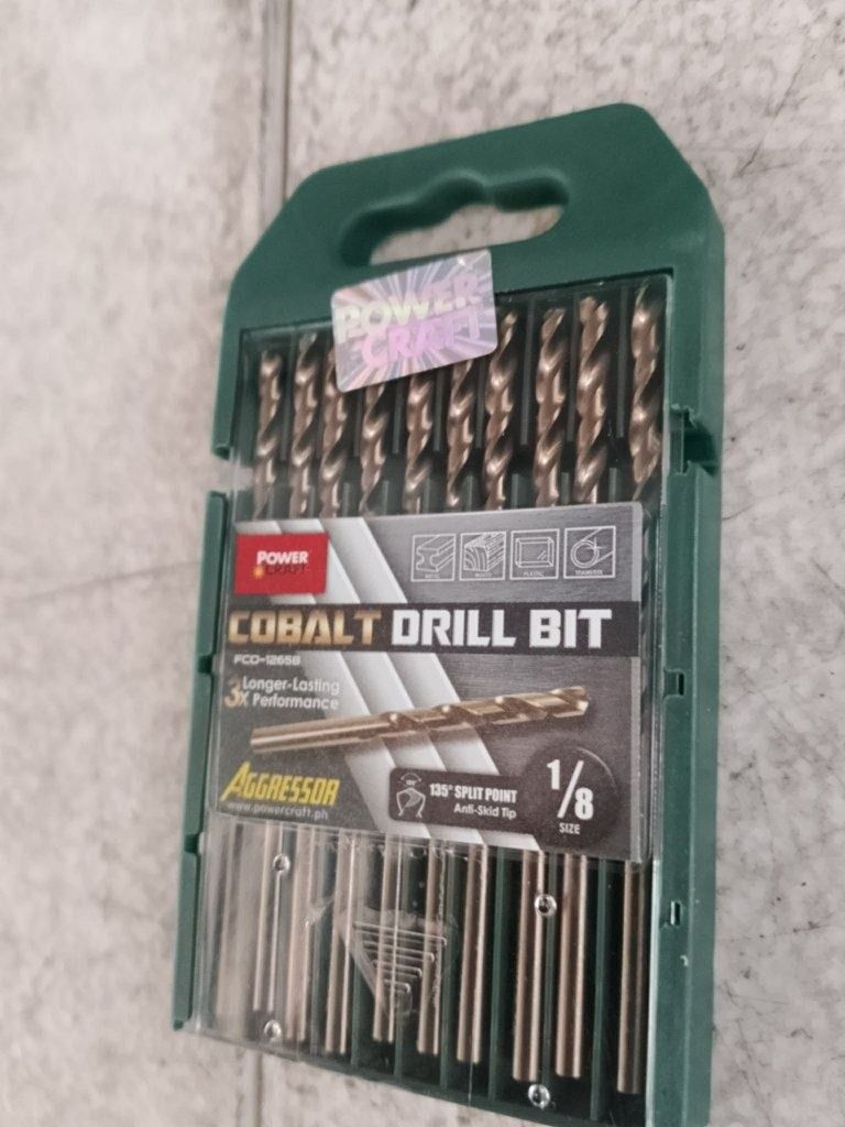 Powercraft ss drill bit bit cobalt Specs: 1/8" (Category: Everything Else Others) located in Manila. Submitted by joeyroque09 (Listing ID 1467684149, Image 2). Description: Powercraft ss drill bit bit cobalt Specs: 1/8".