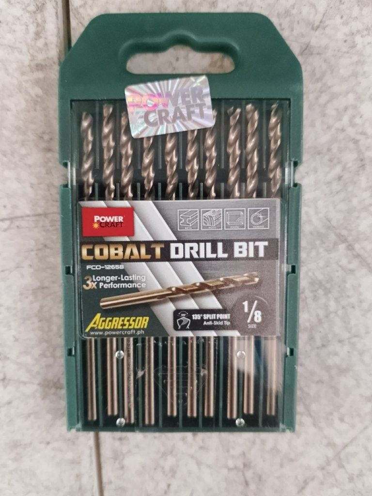 Powercraft ss drill bit bit cobalt Specs: 1/8" (Category: Everything Else Others) located in Manila. Submitted by joeyroque09 (Listing ID 1467684149, Image 3). Description: Powercraft ss drill bit bit cobalt Specs: 1/8".