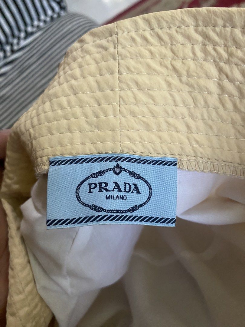 Prada Bucket Hat (Category: Luxury Apparel) located in Cebu City. Submitted by rustyyyyy. (Listing ID 1467654564, Image 3). Description: Excellent condition.