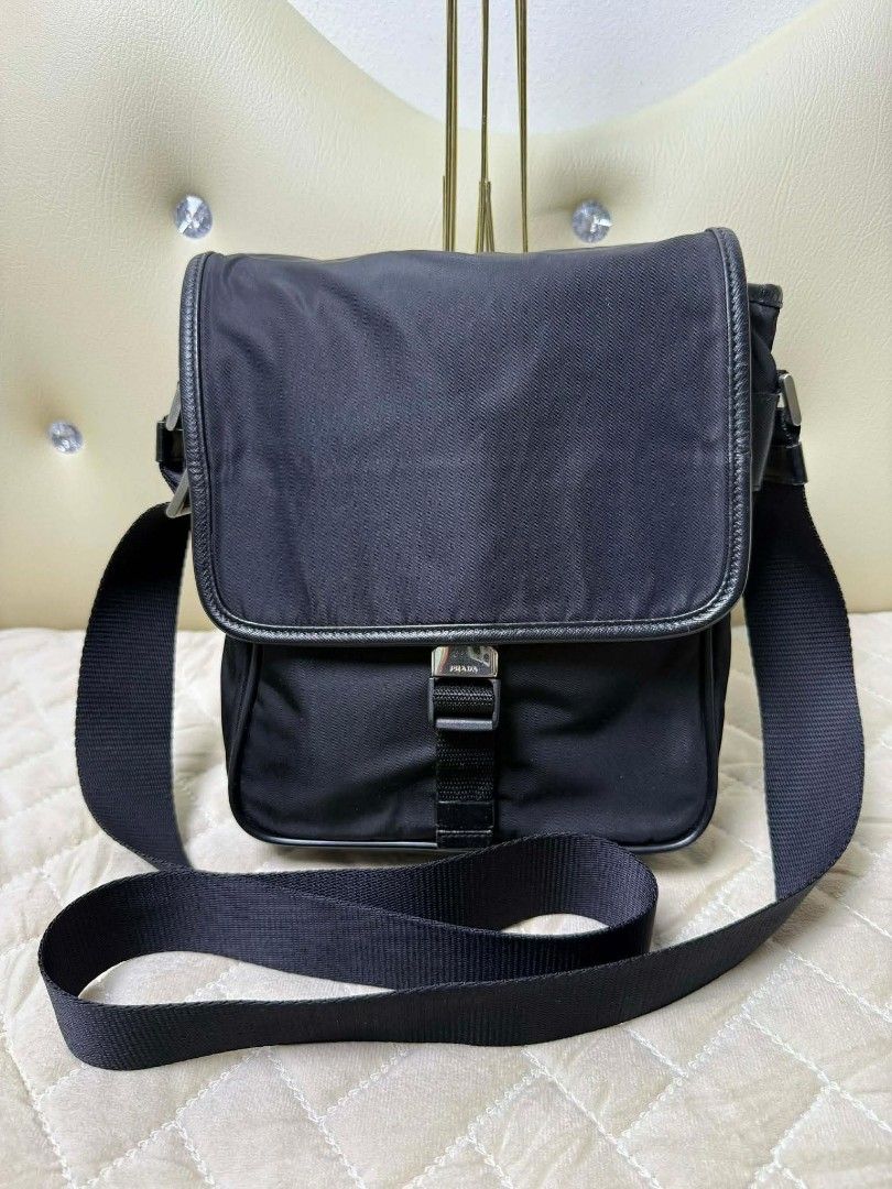 Prada Nylon messenger bag (Category: Luxury Bags & Wallets) located in Iloilo. Submitted by jananapad (Listing ID 1467610553, Image 1). Description: Well used condition GUARANTEED ORIGINAL #8.