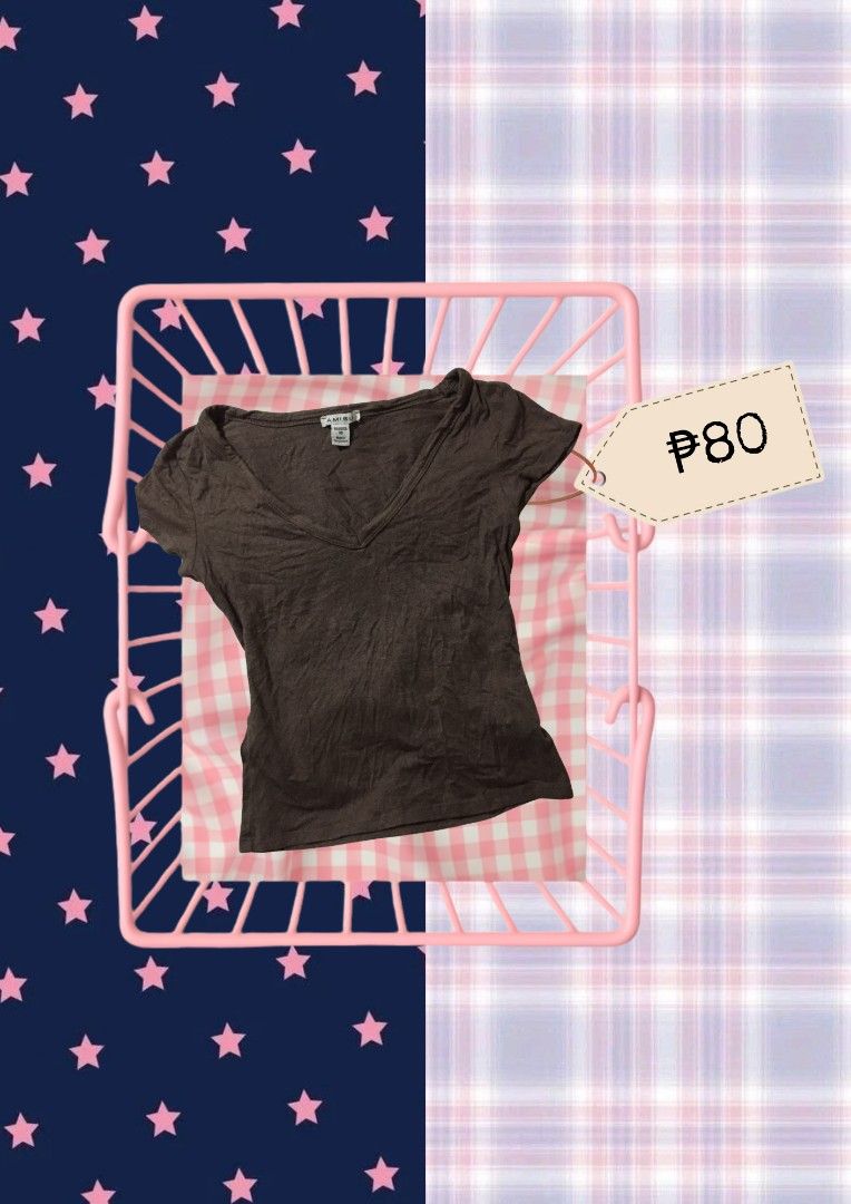 preloved clothes (Category: Shirts) located in Manila. Submitted by swifttree.c6cdcf (Listing ID 1467716470, Image 3). Description: hello, ladies! ♡ i'm selling my personal preloved clothes. all items have been previously used but are still in good condition. ୨ৎ PLEASE TAKE NOTE ♡ all clothes are XS–S only ♡ actual photos and prices will be posted per item ♡ any noticeable flaws will be disclosed ♡ additional photos and measurements are available