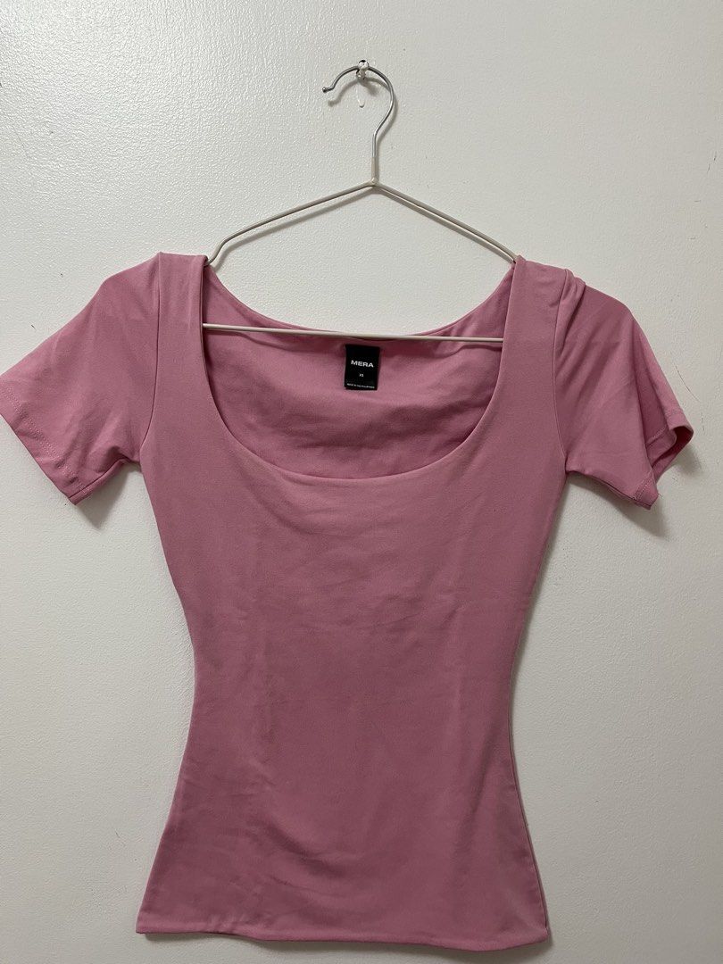 Pre-loved Mera Scoop Neck Top XS (Category: Others Tops) located in Batangas. Submitted by povofkbscloset (Listing ID 1467668256, Image 3). Description: Worn thrice only. RFS: Pink is not my color anymore. .