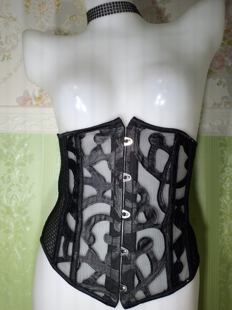 Preloved See through Magnetic Waist Corset (Category: Others Tops) located in Dasmarinas. Submitted by ms.happycorsets (Listing ID 1467774580, Image 1). Description: Preloved Waist Magnetic Corset Top Black Color See through Can Fit small size Starting waistline 27-29 inches length 11 inches Stretchable Fabric Has Lace tie at the back Has 14 Soft bones with Slight flaws has fabric run and small holes Actual Photos Color may Change due to Camera F