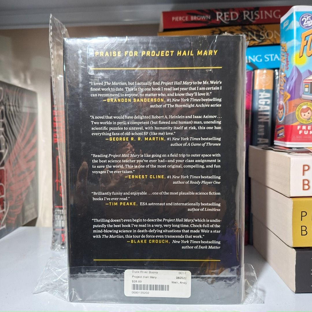 Project Hail Mary by Andy Weir HC (Category: Storybooks) located in Quezon City. Submitted by jsprblrbr (Listing ID 1467757097, Image 3). Description: Project Hail Mary Hardcover w/OPP plastic RFS: Already read and buying the Special ED MOP: Maya/Maribank.