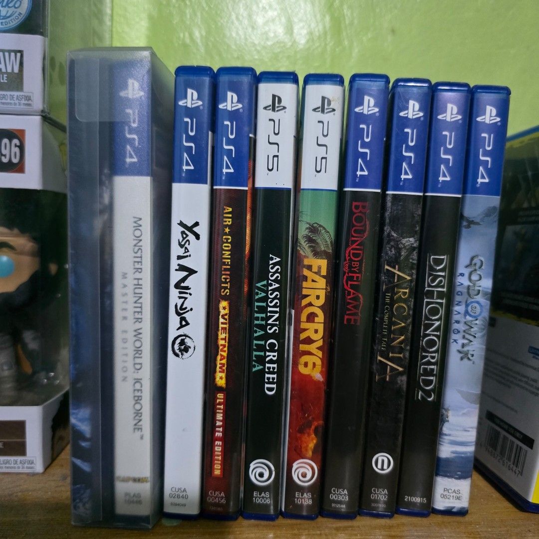 PS4 and PS5 Game Discs Bundle (Category: PlayStation) located in Rizal. Submitted by wiseriver_827b25 (Listing ID 1467739057, Image 2). Description: ​[FS / FOR SALE] PS4 & PS5 Original Game Discs (Bundle or Take All) ​Selling pre-owned PS4 and PS5 game discs in good working condition. Discs are smooth, tested, and come with their original cases. ​Individual Prices (Lowest / Fixed Rates): ​PS5 Games: ​Assassin's Creed Valhalla – ₱600 ​Far Cry 6 – 