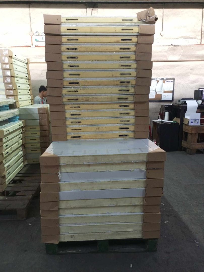 pu panel for cold storage (Category: Construction & Building Materials) located in Valenzuela. Submitted by ish.arado (Listing ID 1467649434, Image 2). Description: 🧊 Panel Types Available 🔹 EPS Panels 📏 Thickness: • 50mm 🔹 PU Panels (Polyurethane) 📏 Thickness: • 25mm • 50mm • 75mm • 100mm • 150mm • 200mm 🔹 PIR Panels (Polyisocyanurate) 📏 Thickness: • 50mm • 75mm • 100mm • 150mm ✔ Excellent thermal insulation ✔ Energy-efficient ✔ Durable &