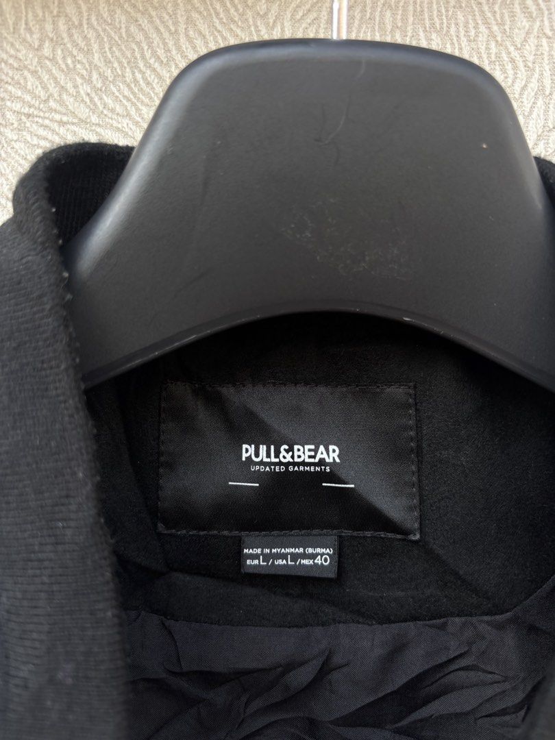Pull and Bear Varsity Jacket (Category: Coats, Jackets and Outerwear) located in Baybay. Submitted by thrift.ed2023 (Listing ID 1467674607, Image 3). Description: Pull and Bear Varsity Jacket Large to XL 23x28 No Issue Need Wash Good as New.