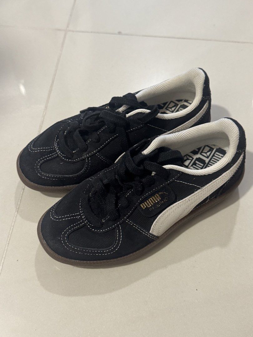 puma palermo black (Category: Sneakers) located in Manila. Submitted by arkjve (Listing ID 1467676717, Image 2). Description: bought for 6,200 size 6 womens lightly used mop: pay as you order - gcash or maribank mod: lalamove or grab express (sf shouldered by the buyer) loc: san antonio, makati if meet ups: eton westend square.