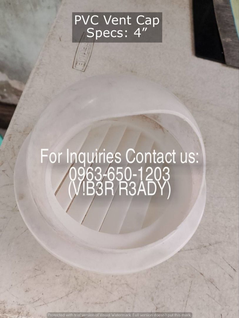 pvc vent cap 4" (Category: Other Home Furniture) located in Manila. Submitted by ramoseliza33488 (Listing ID 1467655204, Image 2). Description: .
