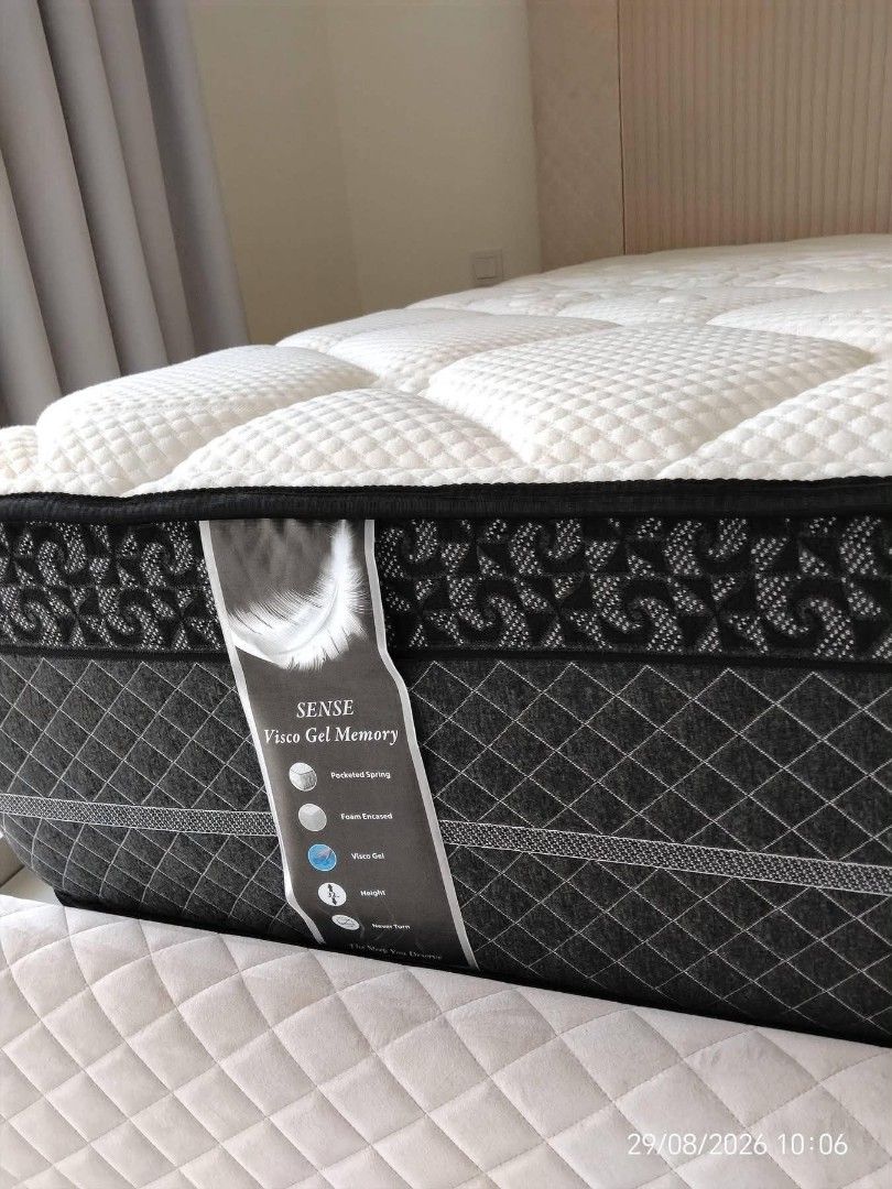 Queen bed (Category: Bed Frames & Mattresses) located in Manila. Submitted by warmcrystal_e4d342 (Listing ID 1467753974, Image 3). Description: Queen bedframe with mattress set for sale . extra bed only.