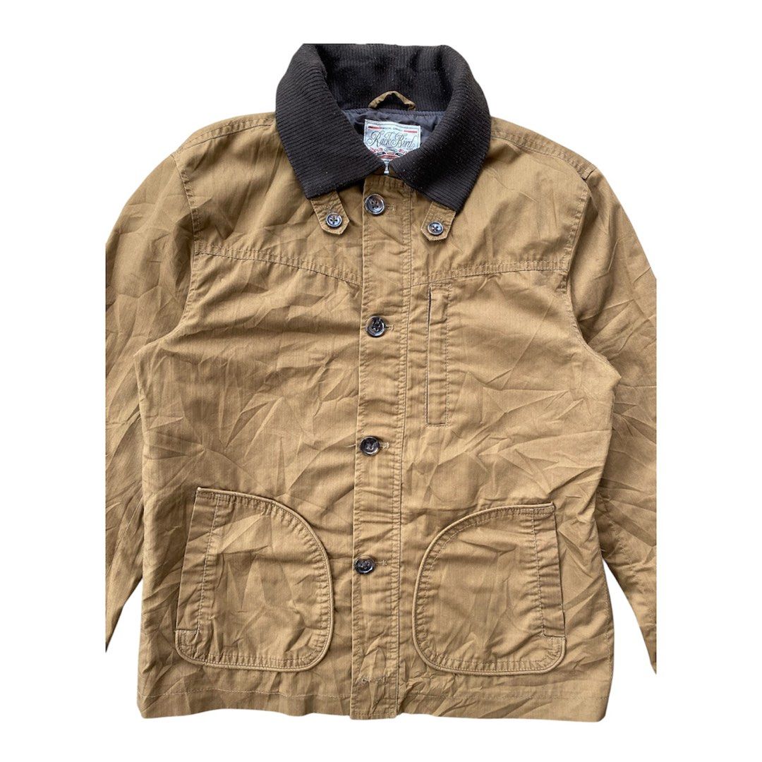 Rack Bird Deck Style Canvas Jacket (Category: Coats, Jackets and Outerwear) located in Zamboanga. Submitted by ak.hunt (Listing ID 1467746190, Image 3). Description: This canvas jacket is produced by Rack Bird, an East Asian casual brand drawing heavy aesthetic inspiration from mid-century American military workwear and Amekaji heritage culture. Size Measurements Lenght: 26 Width pit to pit: 21 Shoulder: 18 Sleeve: 25 Condition: good Issue: lost 