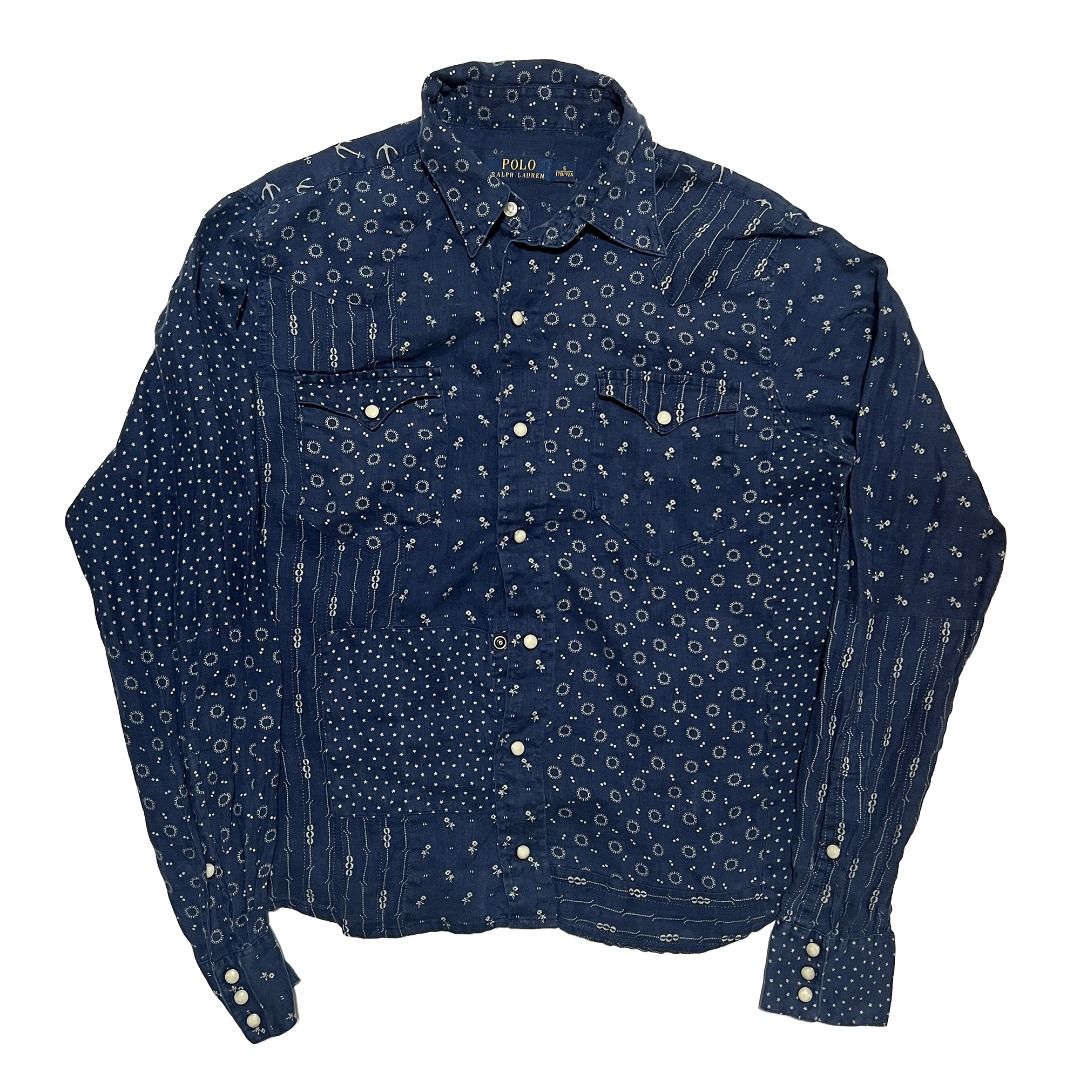 Ralph Lauren Boro Patchwork Western Shirt (Category: Tshirts & Polo Shirts ) located in Makati City. Submitted by astraeus720 (Listing ID 1467622678, Image 1). Description: Pit: 21.5" Width: 25".