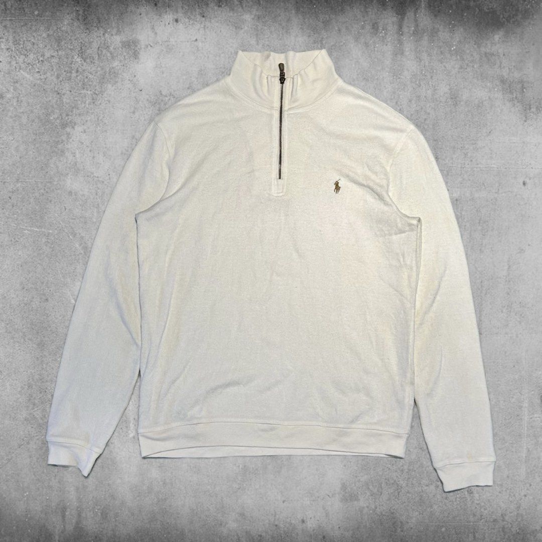 Ralph Lauren Quarter Zip (Category: Coats, Jackets and Outerwear) located in Angeles City. Submitted by 5am.collective (Listing ID 1467622384, Image 1). Description: Ralph Lauren Quarter Zip (Cream) Excellent Condition, Needs Wash Only Dimensions: 23/29 (Large/XLarge) PHP 2499 Only or Best Offer🏷️ 5AM Collective .