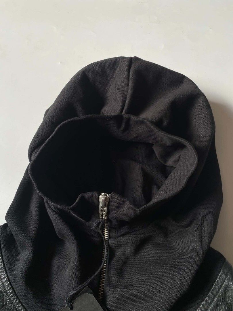 Rare alexander mcqueen (Category: Coats, Jackets and Outerwear) located in Baguio. Submitted by dapper_deals (Listing ID 1467717582, Image 3). Description: Rare Alexander Mcqueen Leather Balaclava hoddie Jacket Dimentions: Length - 26 Width - 21 Shoulder - 22 Sleeves - 24.