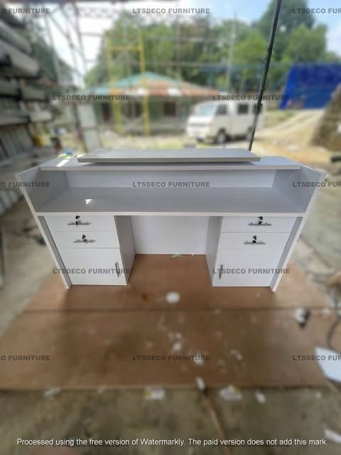 RECEPTION COUNTER TABLE OFFICE PARTITION (Category: Office Furniture & Fixtures) located in Quezon City. Submitted by gel.ltsdeco29 (Listing ID 1467670229, Image 3). Description: LTSDECO Home and Office Furniture Trading MANUFACTURER • FABRICATOR • SUPPLIER Looking for office furniture, modular partitions, workstations, or customized furniture? We can help! LTSDECO Home and Office Furniture Trading is a trusted manufacturer, fabricator, and suppl