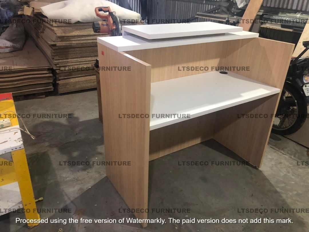 RECEPTION TABLE OFFICE FURNITURE OFFICE PARTITION (Category: Office Furniture & Fixtures) located in Quezon City. Submitted by shane.41412f (Listing ID 1467610392, Image 3). Description: " PRICE MAY VARY DEPENDING ON SIZE, MATERIAL, AND CUSTOMIZATION. " --PRICE IS POSTING PURPOSES ONLY!! ✅ INQUIRE NOW! Hi! Are you looking for MODULAR WORKSTATION OFFICE PARTITION, ACCORDION WALL AND DOOR PARTITION, TOILET/URINAL PARTITION and OFFICE FURNITURE SUPP