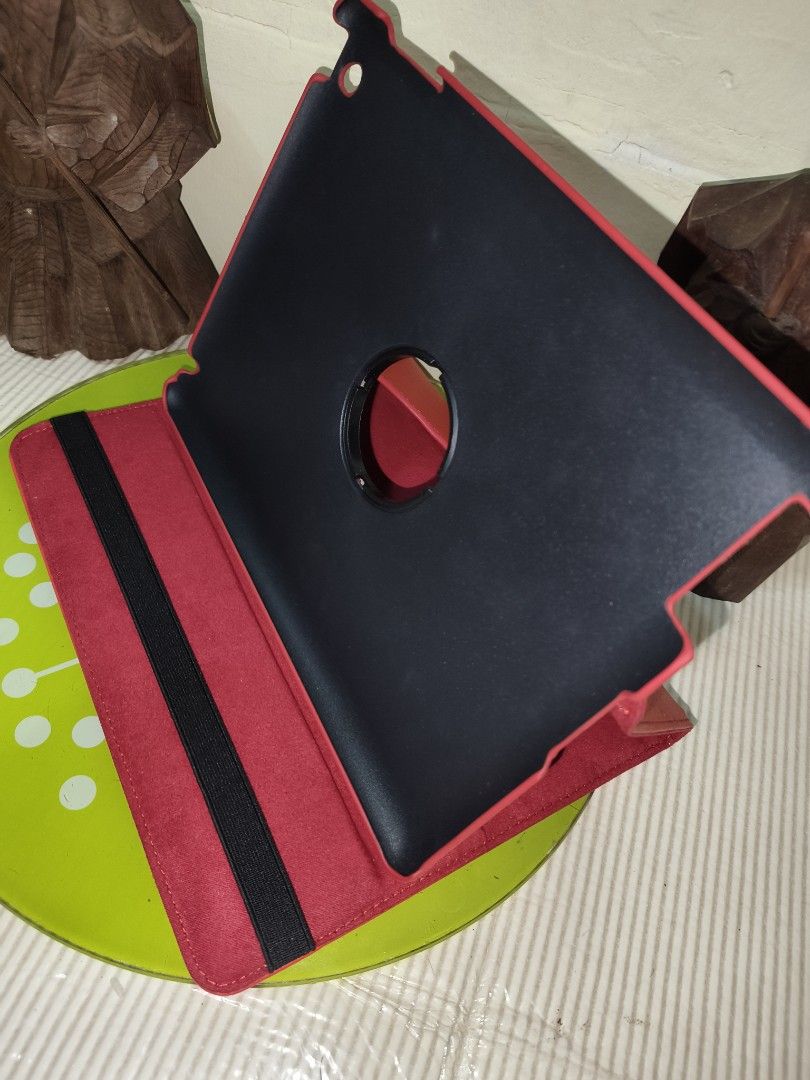 Red 360-degree rotating PU leather tablet folio case (Category: Looking For) located in Caloocan City. Submitted by surplusandbnewshop (Listing ID 1467610574, Image 1). Description: .