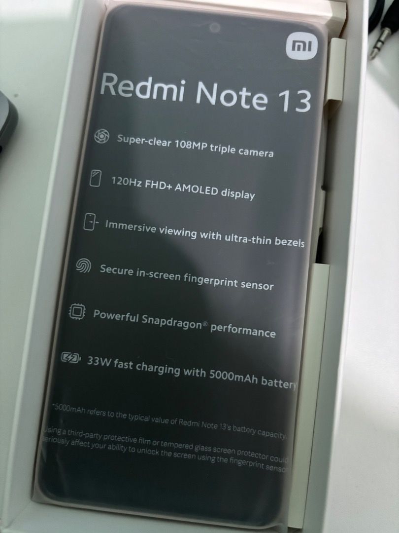 Redmi Note 13 (Category: Xiaomi) located in Manila. Submitted by lunaclark (Listing ID 1467613436, Image 1). Description: .