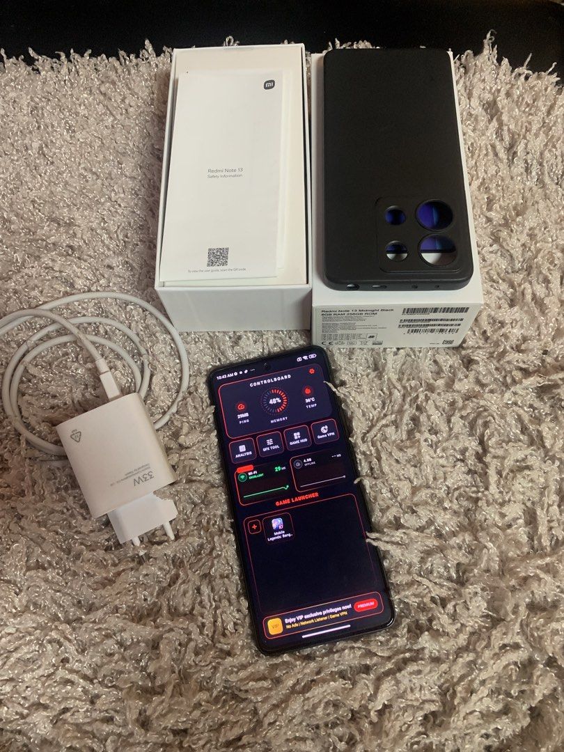 Redmi note 13 (Category: Android Others) located in Manila. Submitted by uxj6f (Listing ID 1467666495, Image 3). Description: No issue Complete inclusion 256Gb Smooth performance All original parts Working finger print Face id check to sawa.