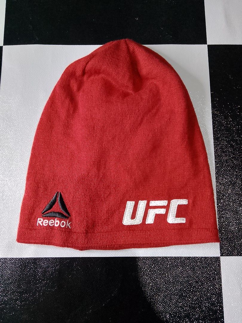 Reebok X UFC Beanie OSFA (Category: Beanies) located in Binan City. Submitted by incnt (Listing ID 1467649033, Image 1). Description: 300 Pesos only add shipping fee Reebok X UFC Beanie One size fits all Excellent Condition No issues need wash only "All brand names, logos, and images are registered trademarks of their respective owners. No affiliation or copyright infringement intended.".